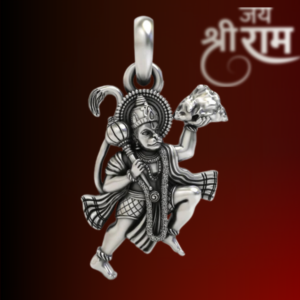 Hanuman Ji Pendant in 925 Silver