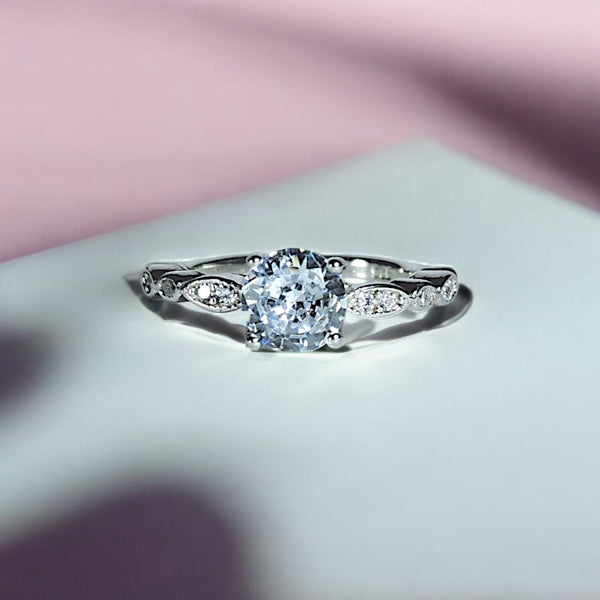 Round Cut Stylish Engagement Ring | Made with 925 Silver - Me.Misste