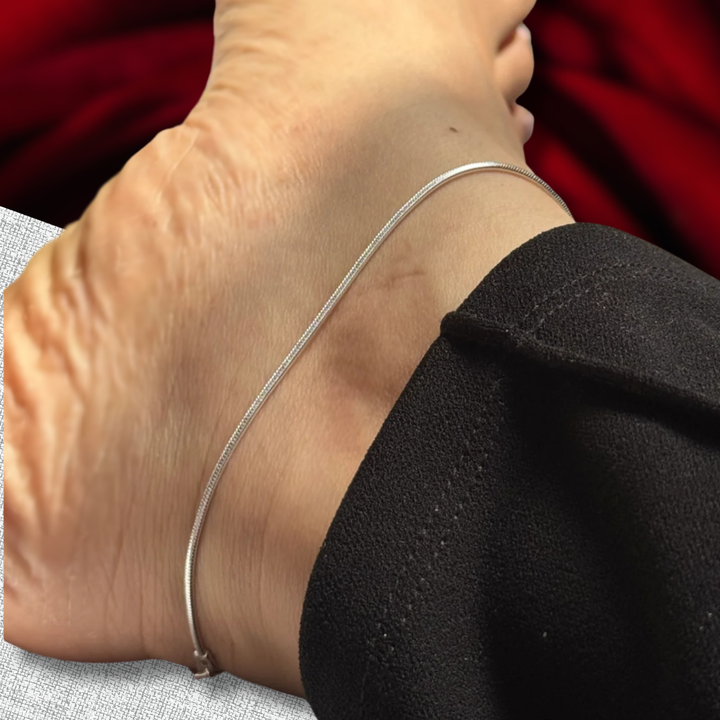Sterling Silver Multi-Strand Chain Anklet misste