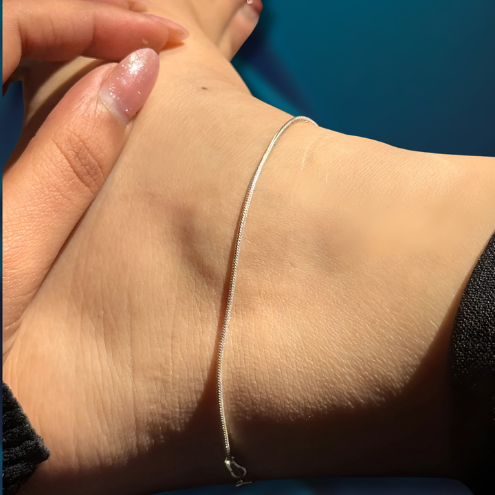 Sterling Silver Multi-Strand Chain Anklet missste.com
