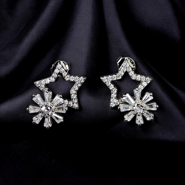 Star-Shaped 925 Silver Earring