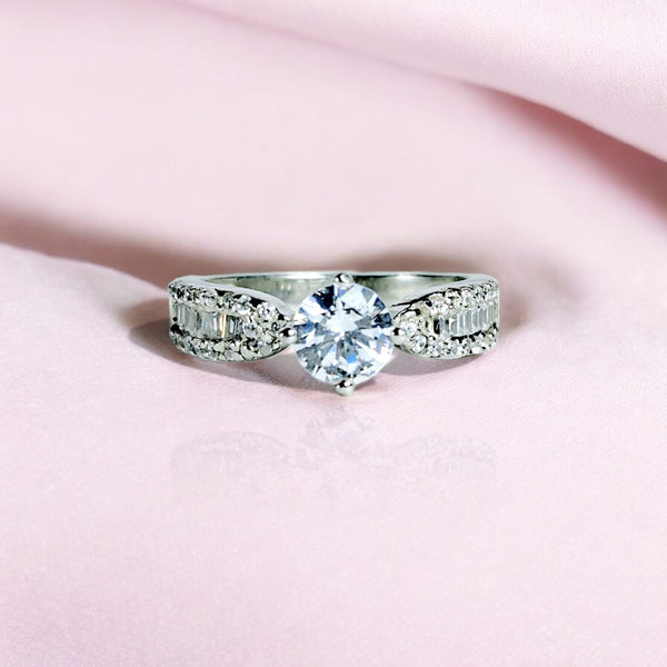 Sterling Classic Solitaire Engagement Ring For Women | Made With 925 Silver - Me.Misste