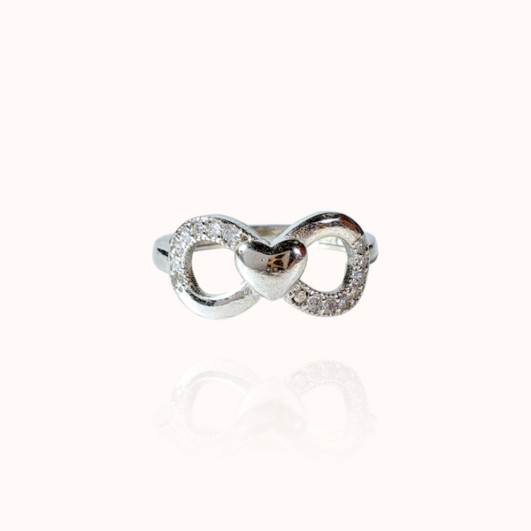 Double Loop 925 Sterling Silver Ring