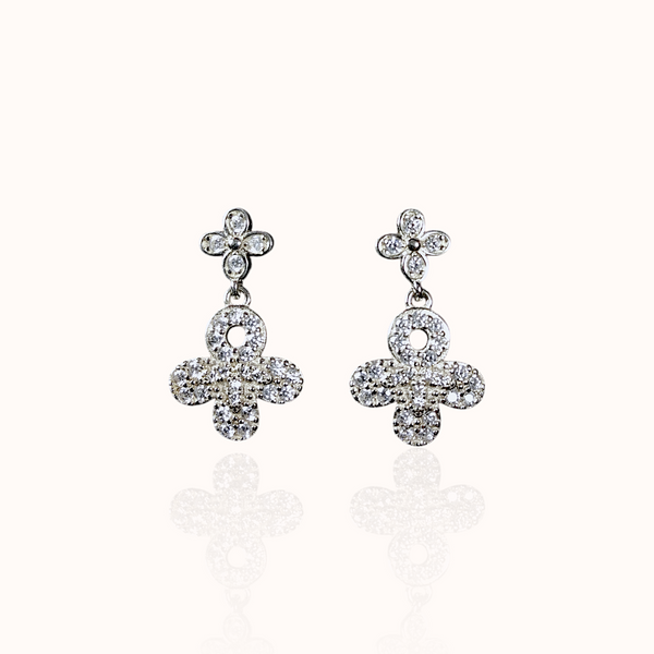 Diamond 925 Silver Earring misste.com