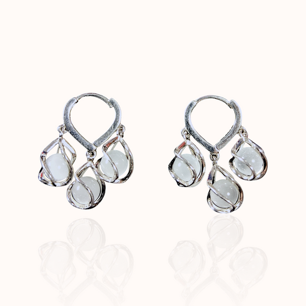 Crystal Drop 925 Silver Earring