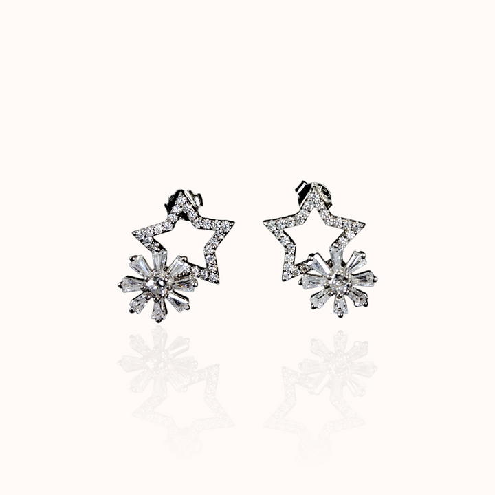 Star-Shaped 925 Silver Earring